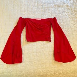 Red Top with accent arms